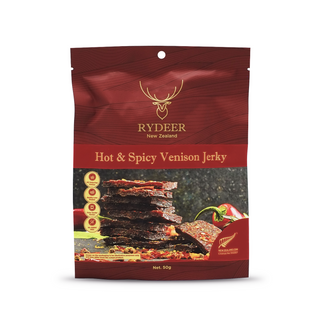 Rydeer, Hot & SpicyVenison Jerky 50g